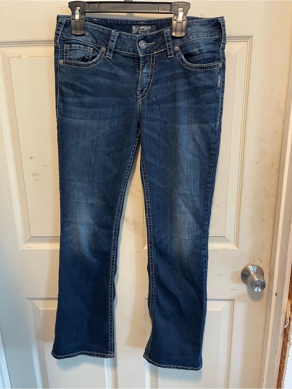Silver Jeans Women’s Dark Blue Boot Cut Stretch Jeans